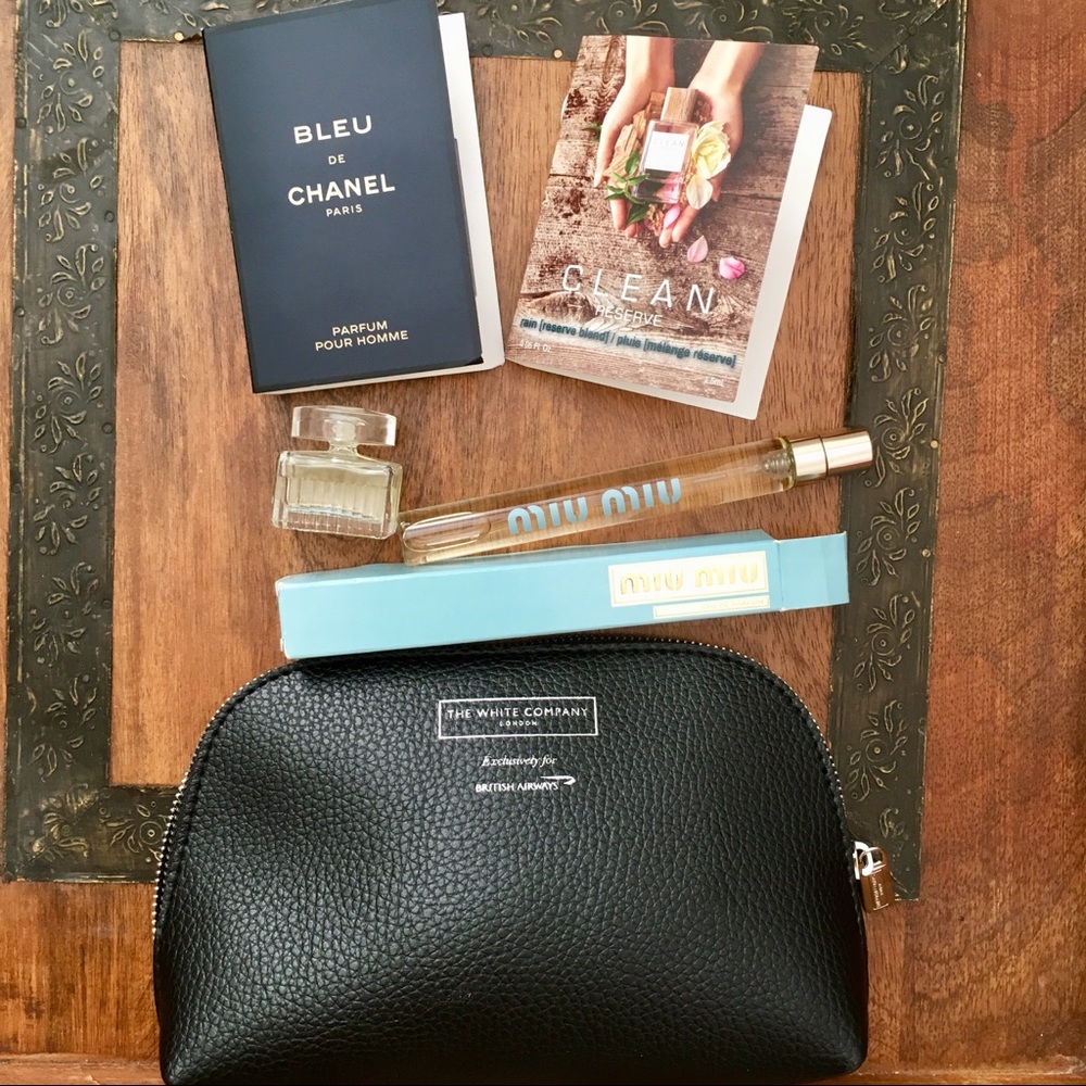 Luxury fragrance sampler + bag